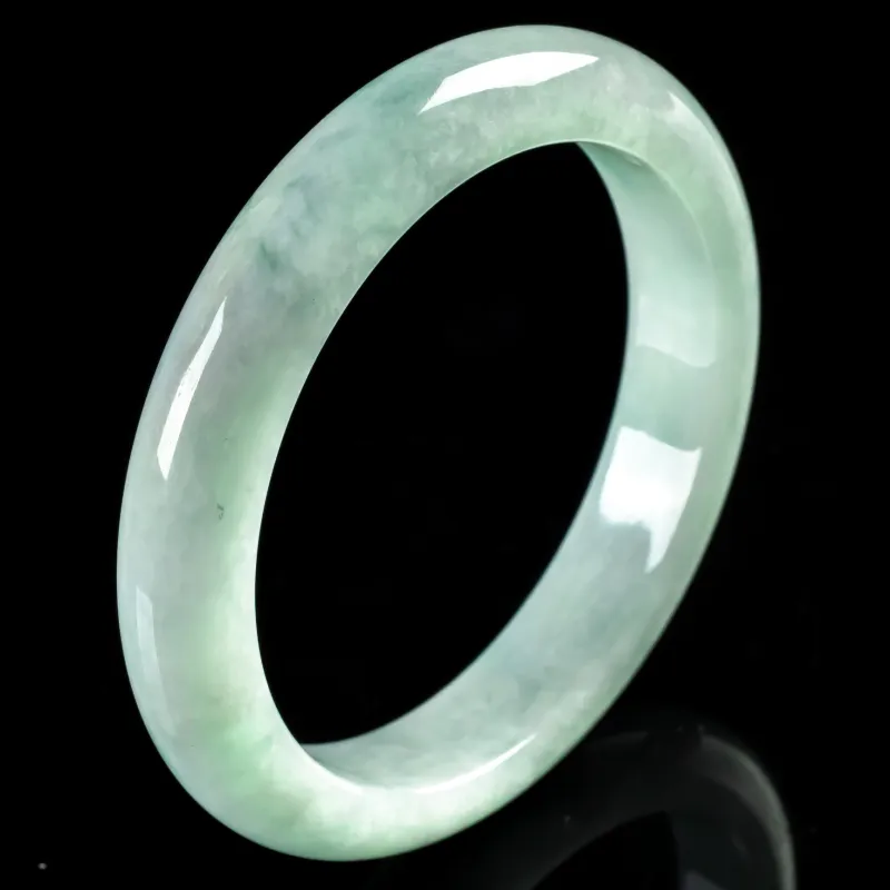 PUPAN Ice Glutinous Jadeite Bangles Women's-2