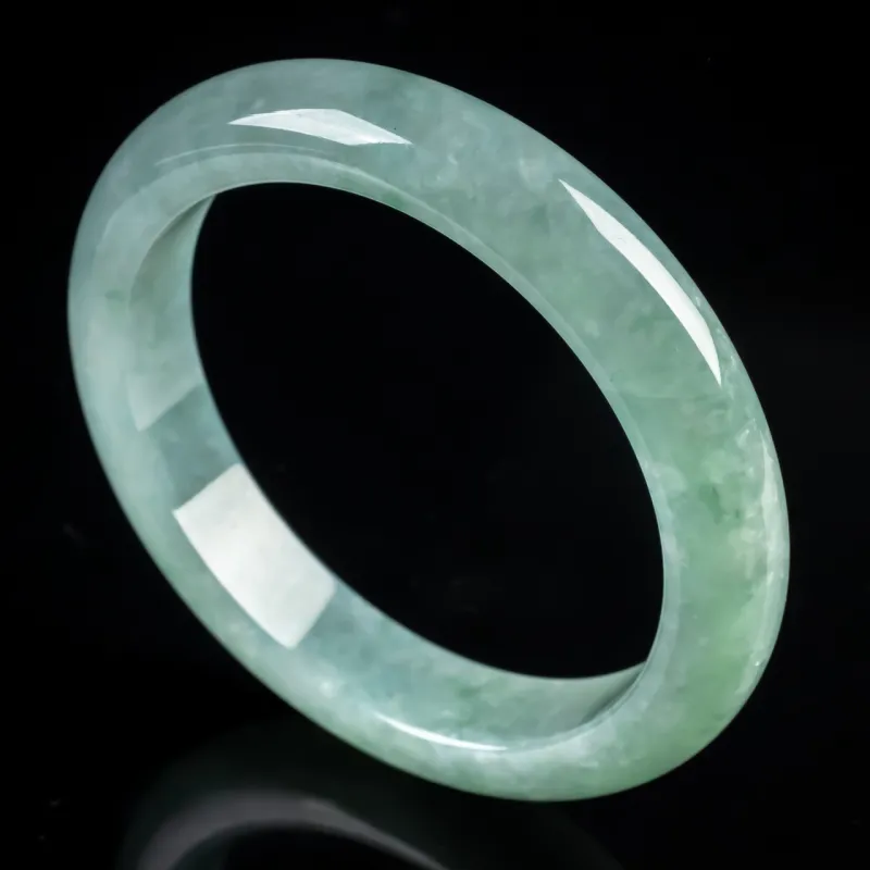 PUPAN Ice Glutinous Jadeite Bangles Women's-4