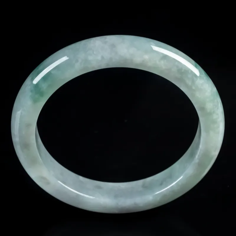 PUPAN Ice Glutinous Jadeite Bangles Women's-3
