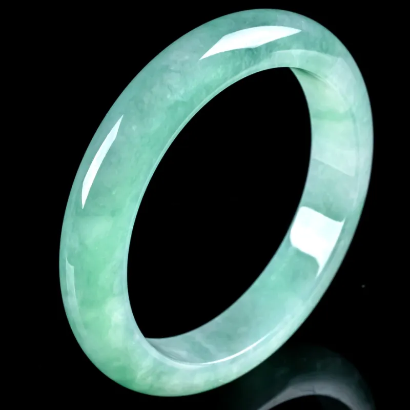 PUPAN Ice Glutinous Jadeite Bangles Women's-4