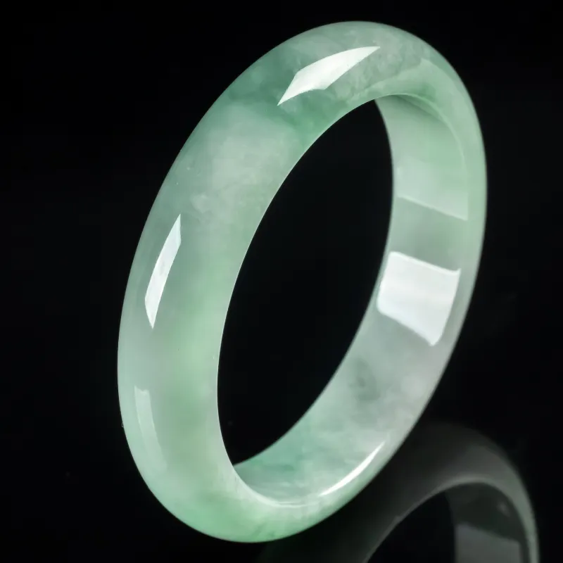 PUPAN Glutinous Jade Jadeite Bangles Women's-1