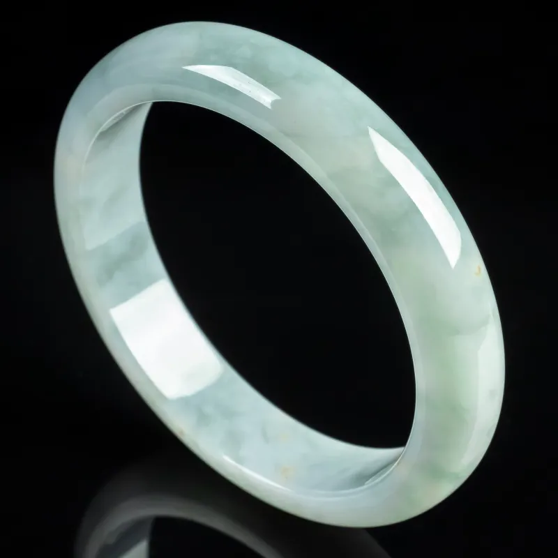 PUPAN Ice Glutinous Jadeite Bangles Women's-3
