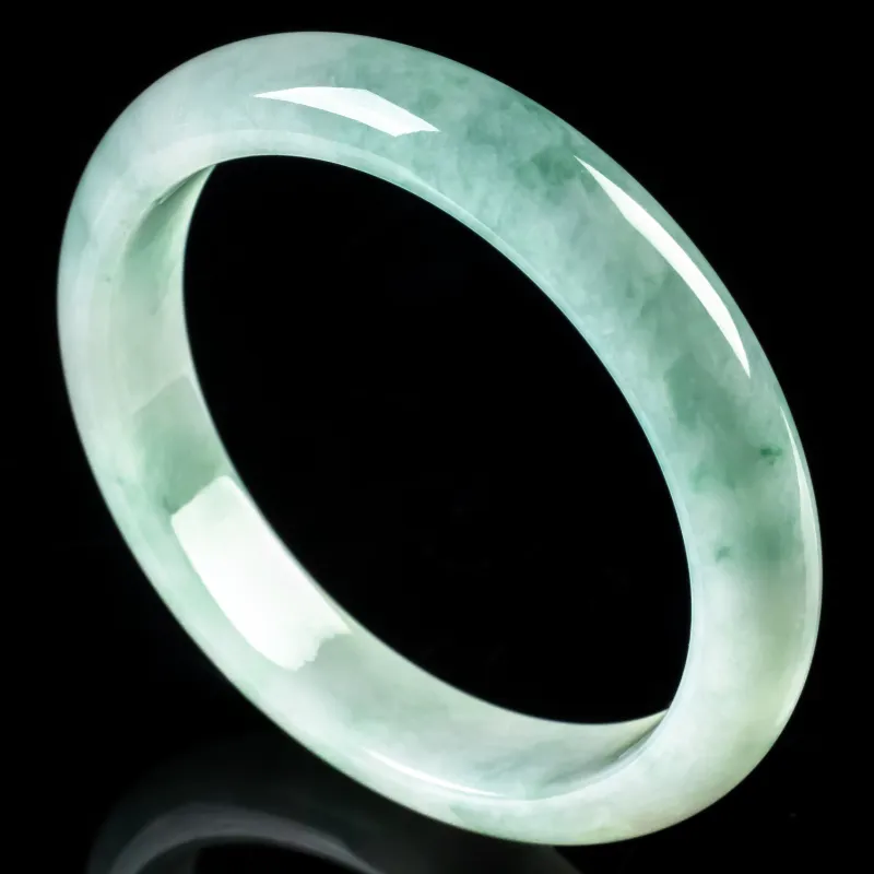 PUPAN Ice Glutinous Jadeite Bangles Women's-3