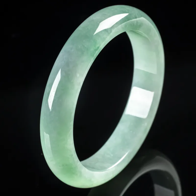 PUPAN Glutinous Jade Jadeite Bangles Women's-2