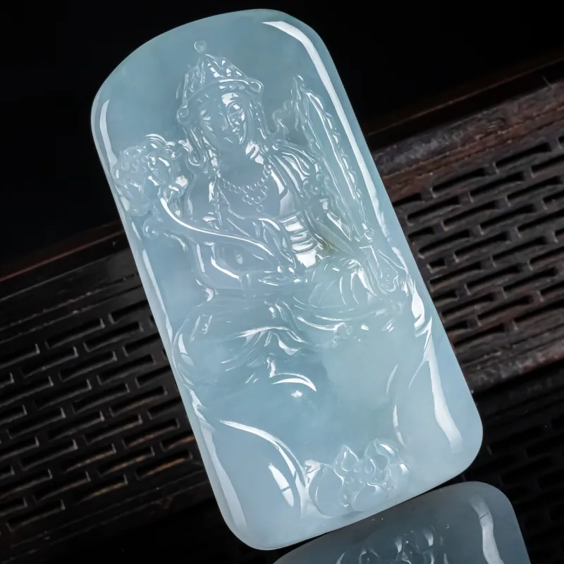 PUPAN Ice Glutinous Jadeite Pendants Unisex-1