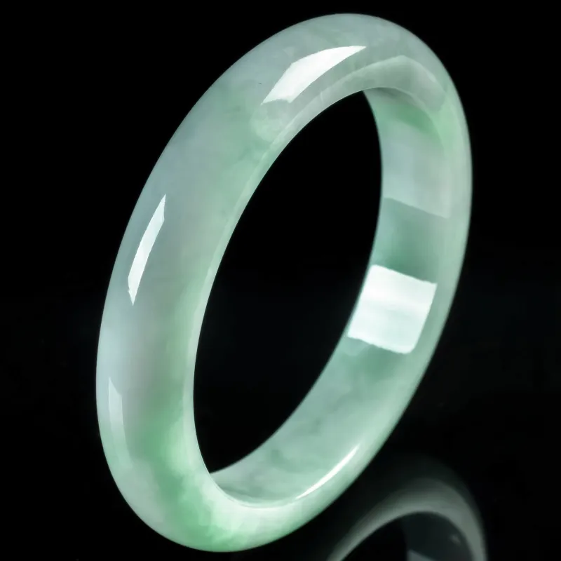 PUPAN Ice Glutinous Jadeite Bangles Women's-2