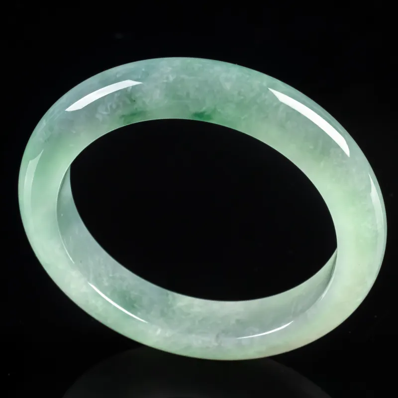 PUPAN Ice Glutinous Jadeite Bangles Women's-3