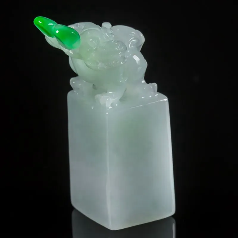 PUPAN Ice Glutinous Jadeite Seals Unisex-1