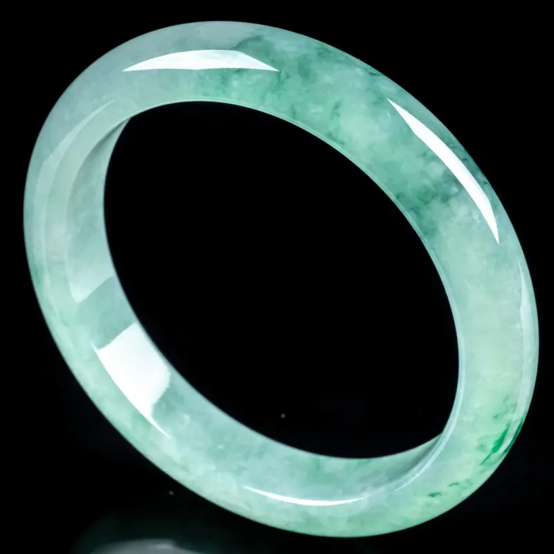 PUPAN Ice Glutinous Jadeite Bangles Women's-4