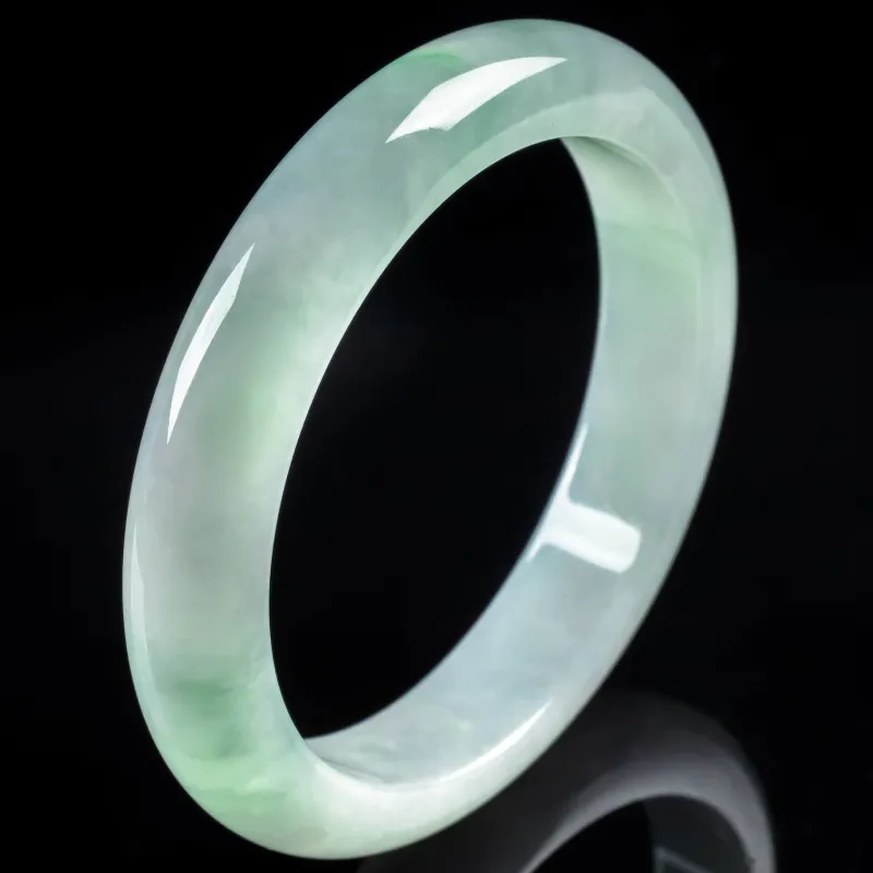 PUPAN Ice Glutinous Jadeite Bangles Women's-2