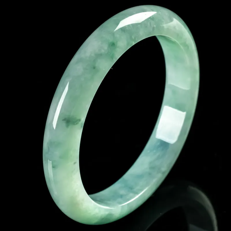 PUPAN Ice Glutinous Jadeite Bangles Women's-2