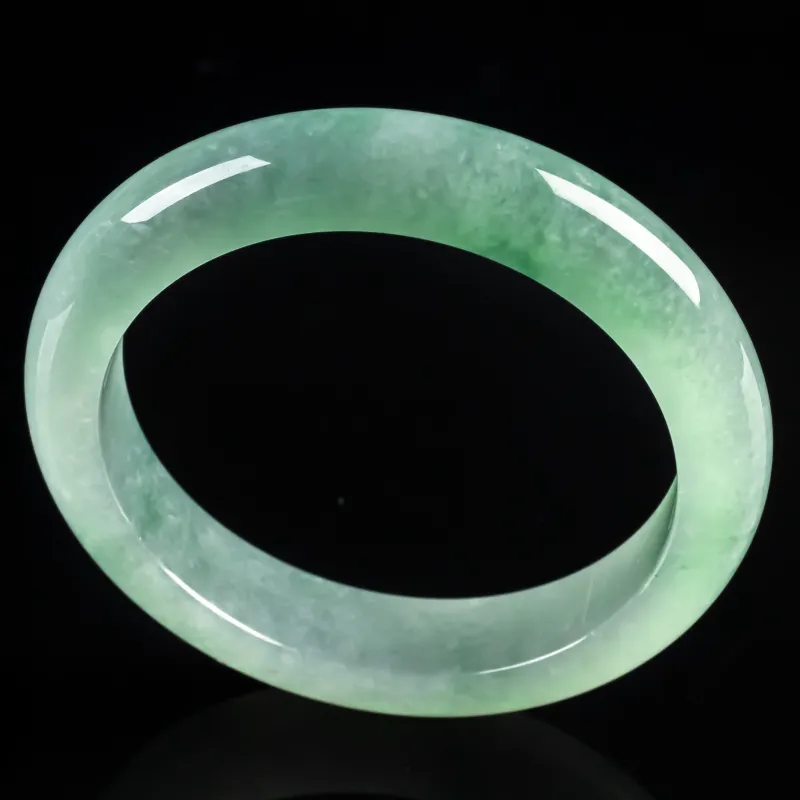 PUPAN Ice Glutinous Jadeite Bangles Women's-1