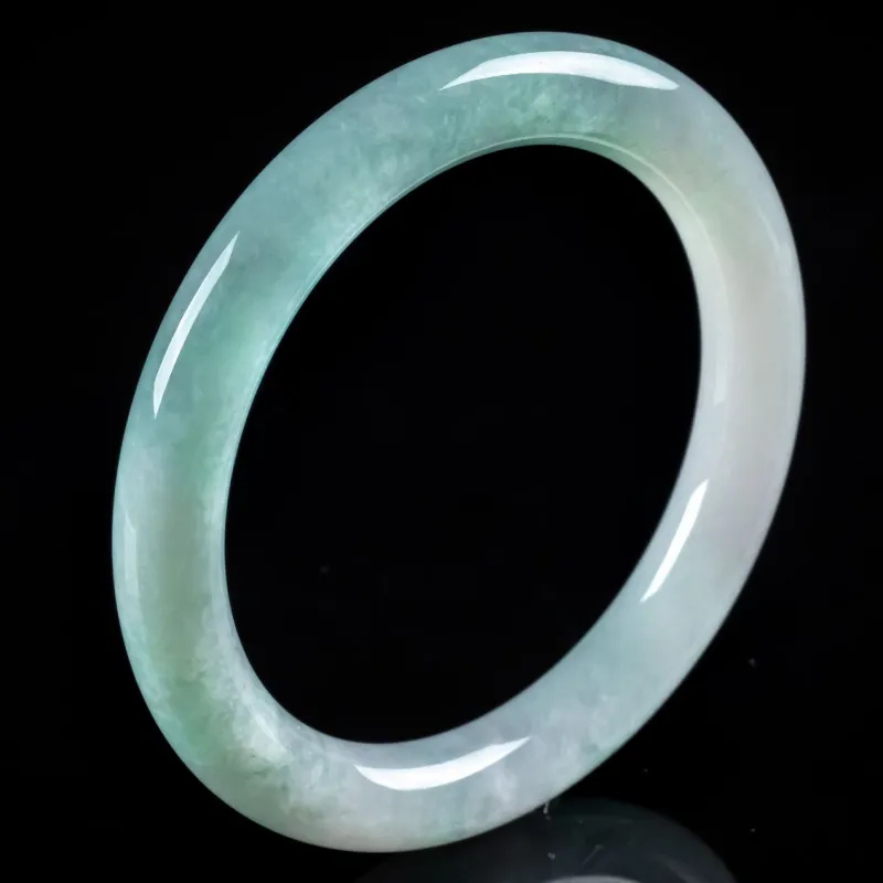 PUPAN Ice Glutinous Jadeite Bangles Women's-4
