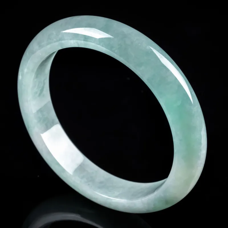 PUPAN Ice Glutinous Jadeite Bangles Women's-2