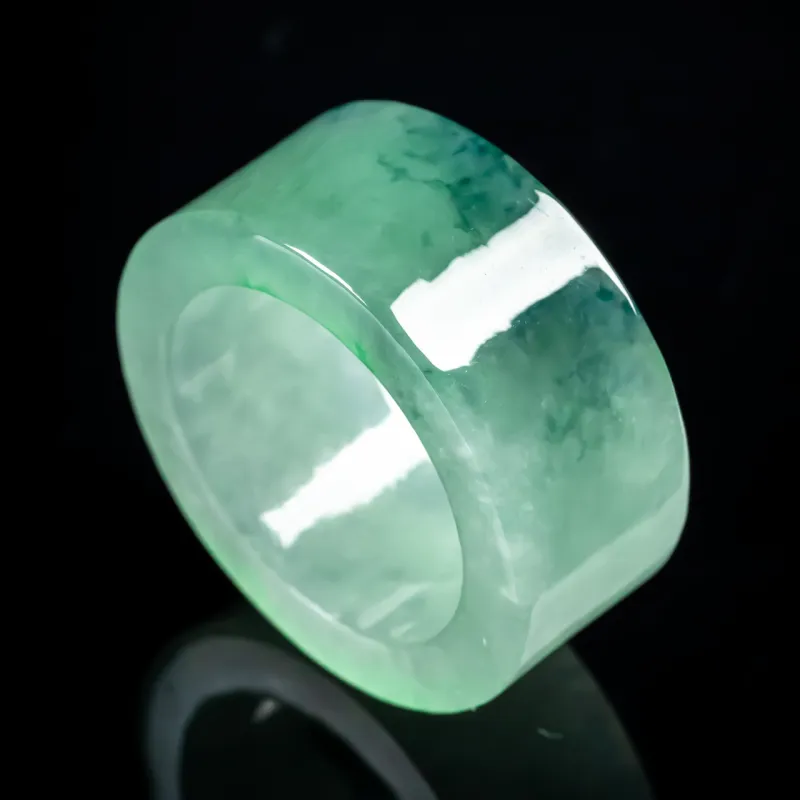 PUPAN Glutinous Jade Jadeite Rings Men's-2