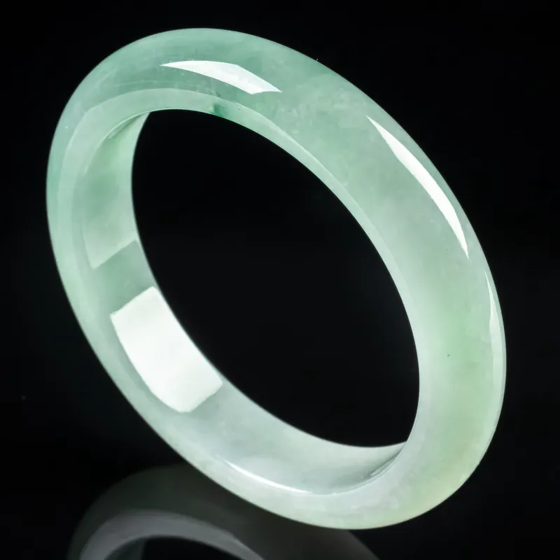 PUPAN Ice Glutinous Jadeite Bangles Women's-1