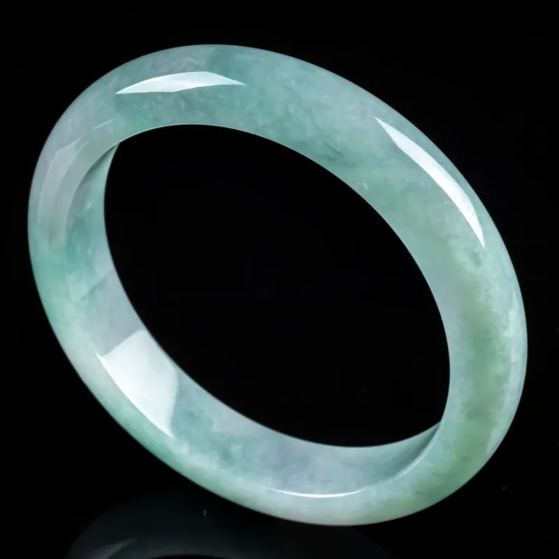 PUPAN Ice Glutinous Jadeite Bangles Women's-3