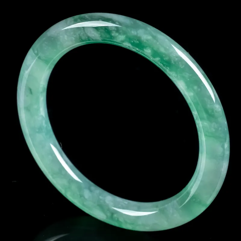PUPAN Glutinous Jade Jadeite Bangles Women's-1
