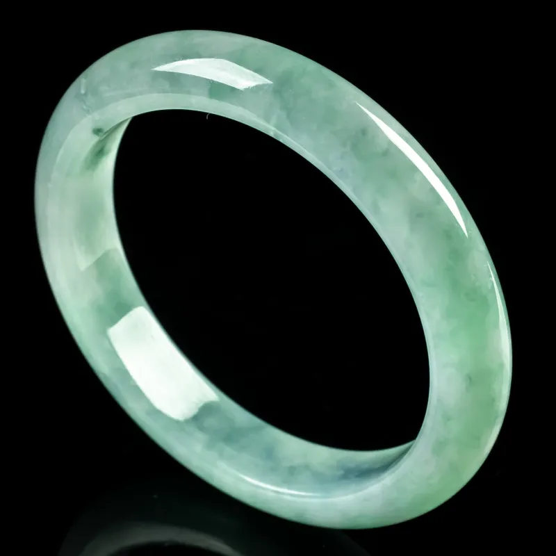 PUPAN Ice Glutinous Jadeite Bangles Women's-1
