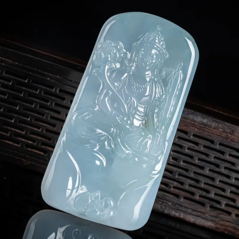 PUPAN Ice Glutinous Jadeite Pendants Unisex-2