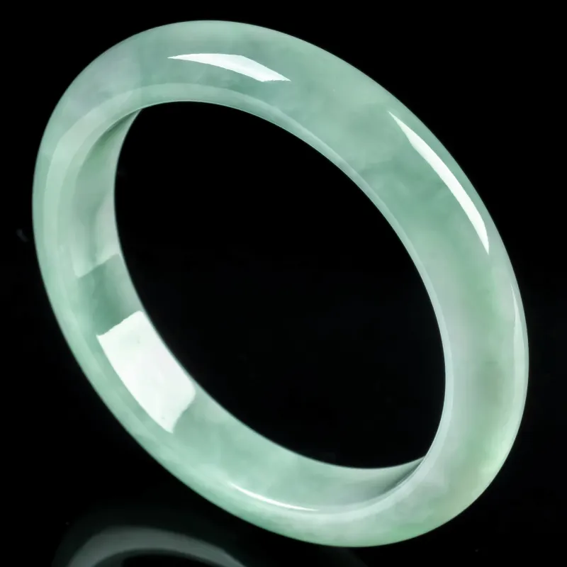 PUPAN Ice Glutinous Jadeite Bangles Women's-1