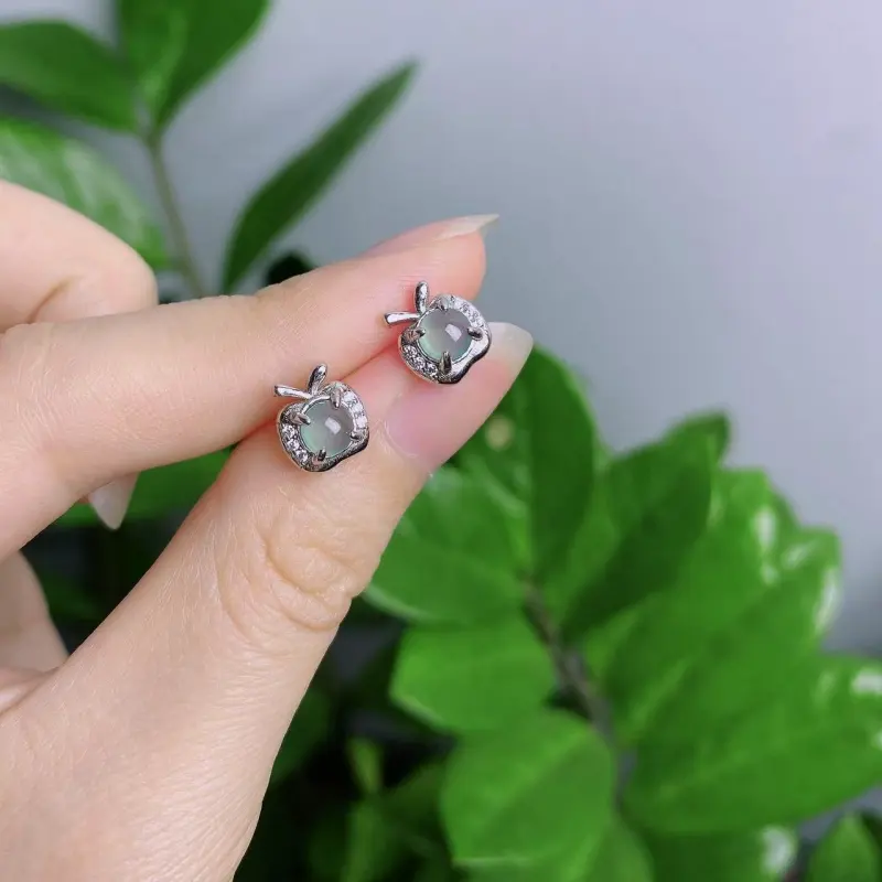 PUPAN Ice Glutinous Stud Earrings Women's-2
