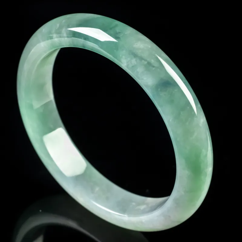 PUPAN Ice Glutinous Jadeite Bangles Women's-1