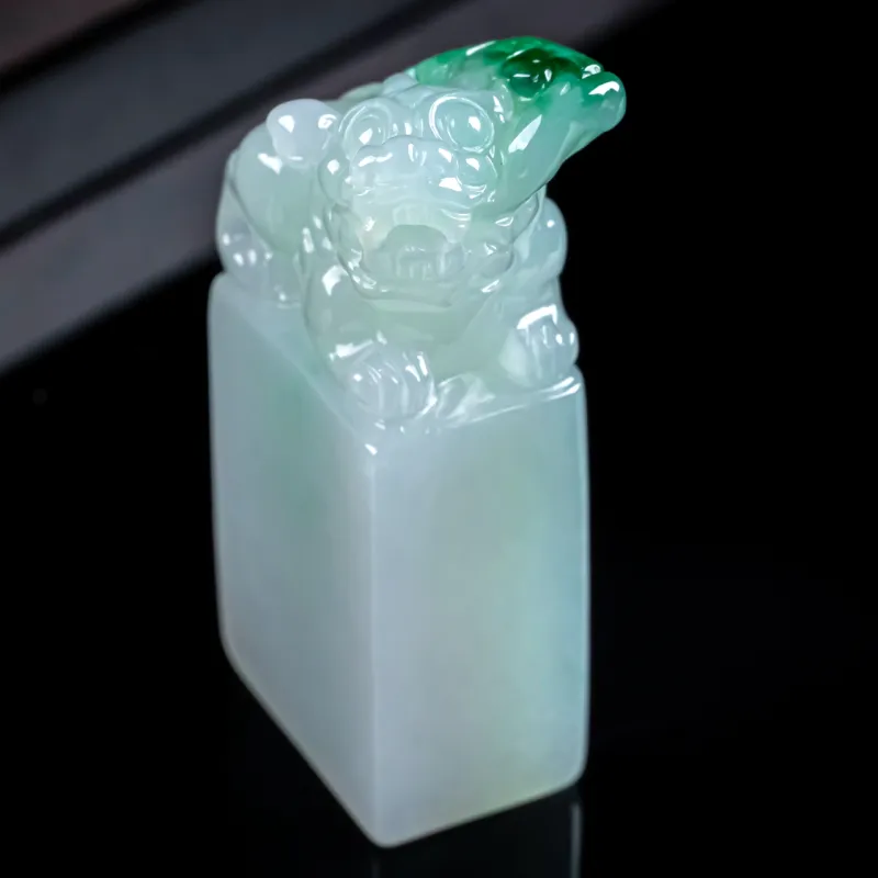PUPAN Ice Glutinous Jadeite Seals Unisex-1