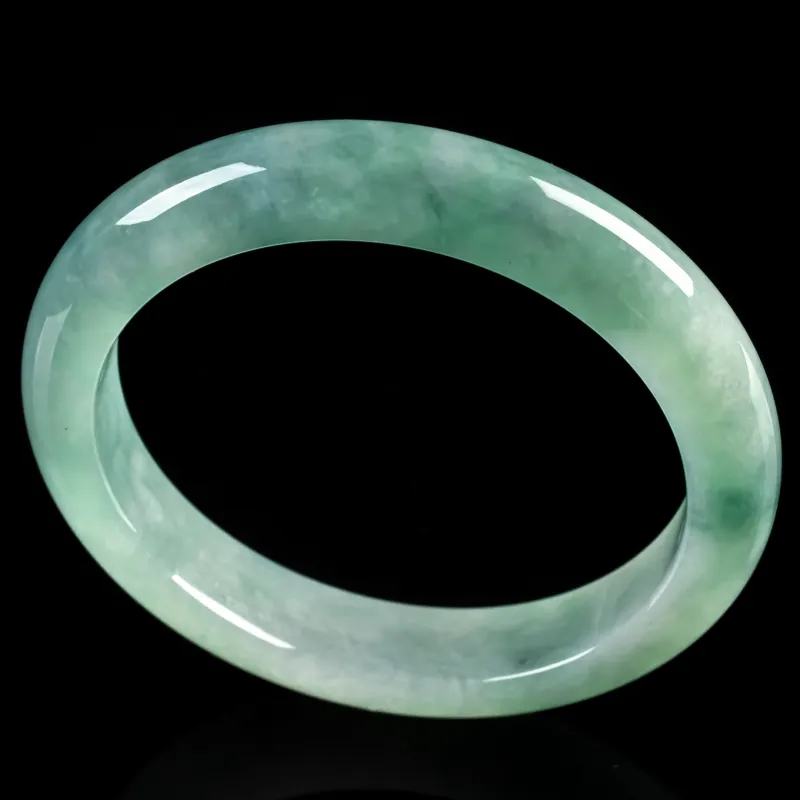 PUPAN Ice Glutinous Jadeite Bangles Women's-3