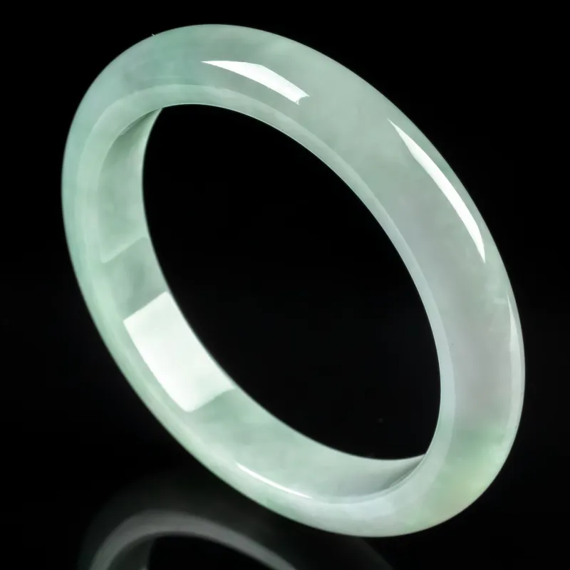 PUPAN Ice Glutinous Jadeite Bangles Women's-4
