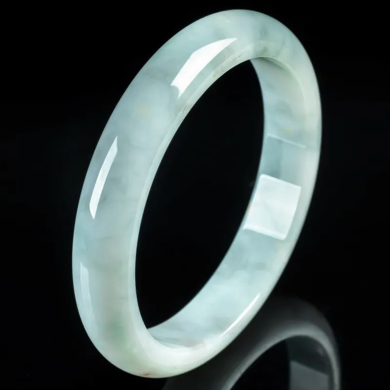 PUPAN Ice Glutinous Jadeite Bangles Women's-4
