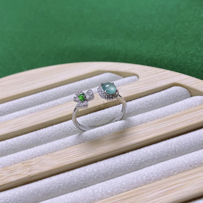 PUPAN Ice Type Jadeite Rings Women's-1