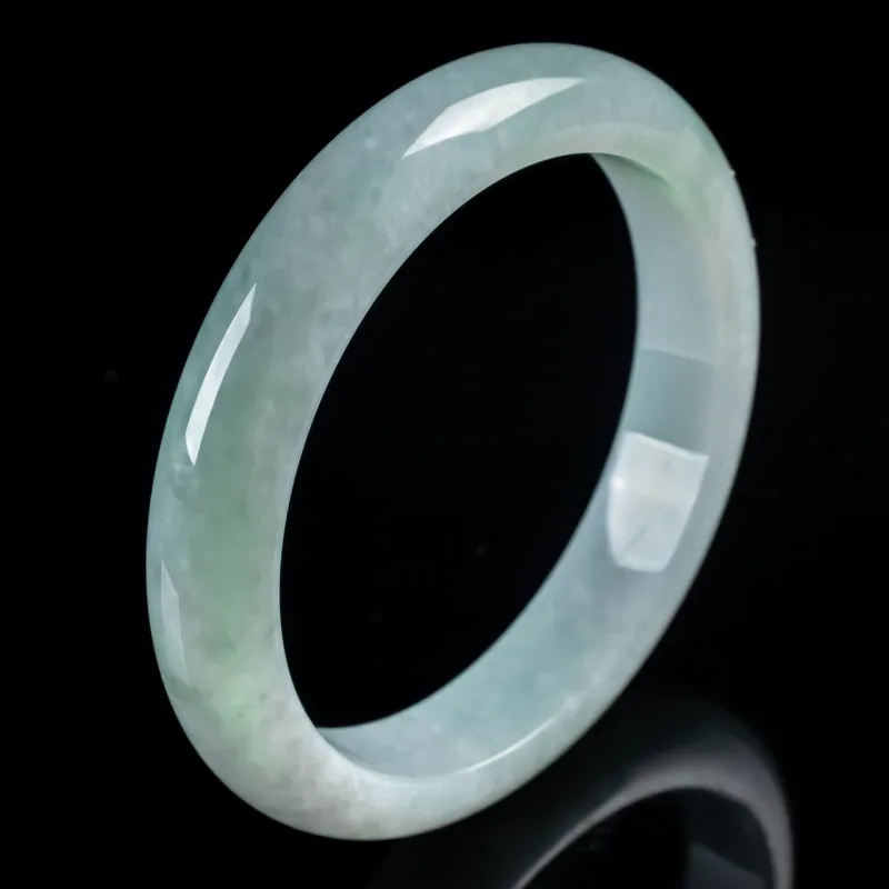 PUPAN Ice Glutinous Jadeite Bangles Women's-2