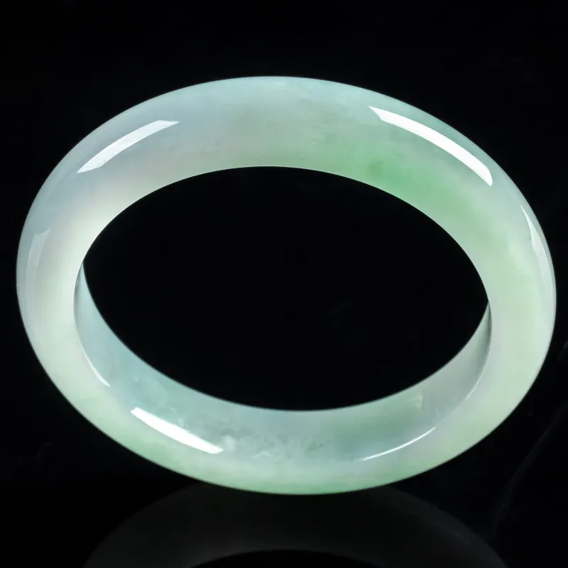 PUPAN Ice Glutinous Jadeite Bangles Women's-3