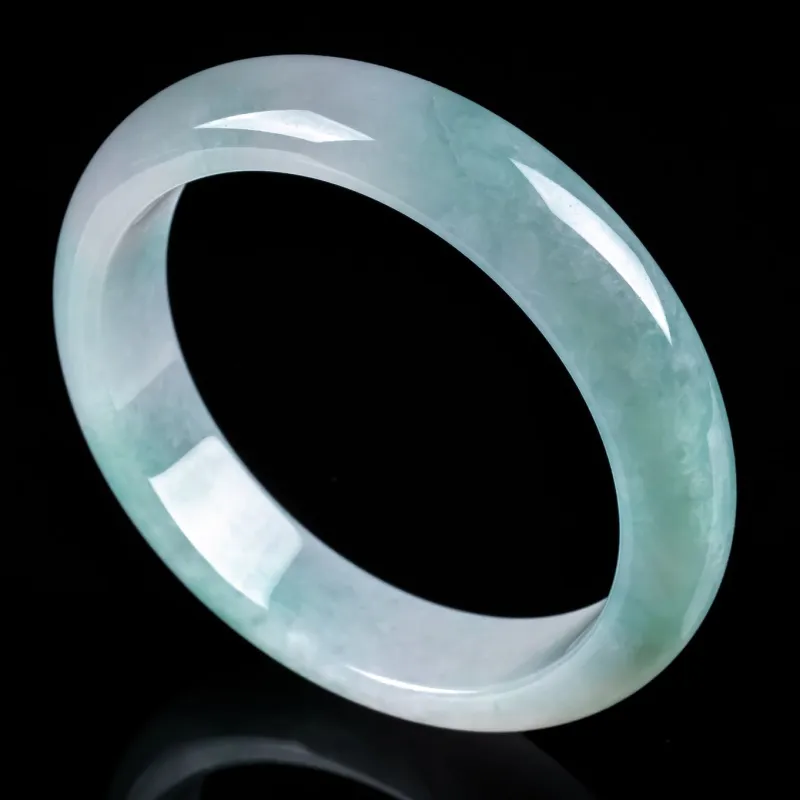 PUPAN Ice Glutinous Jadeite Bangles Women's-4