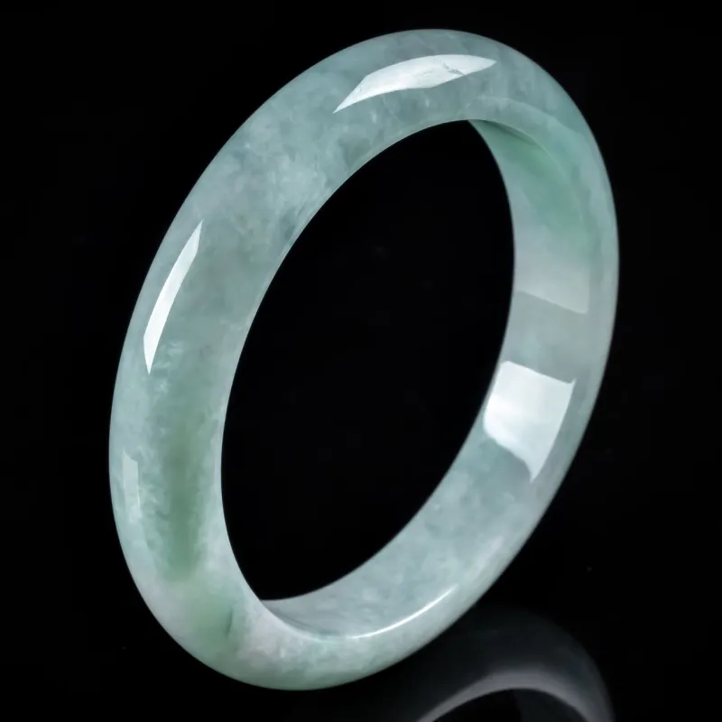 PUPAN Ice Glutinous Jadeite Bangles Women's-3