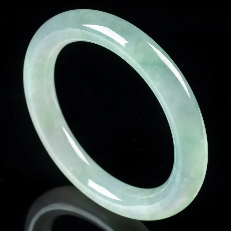 PUPAN Ice Glutinous Jadeite Bangles Women's-4