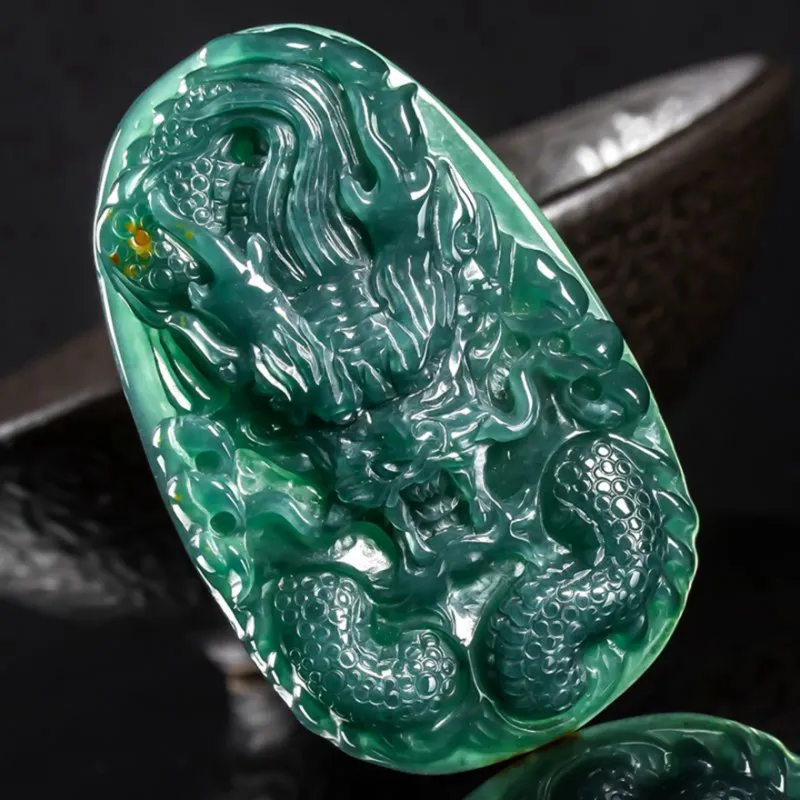 PUPAN Ice Glutinous Jadeite Pendants Unisex-2