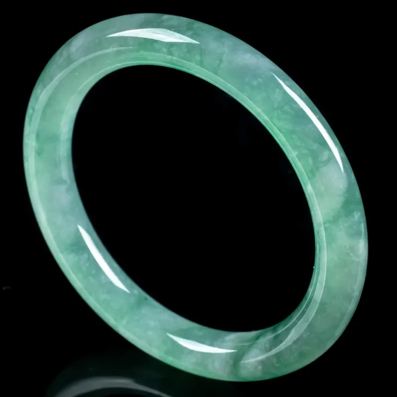 PUPAN Glutinous Jade Jadeite Bangles Women's-4