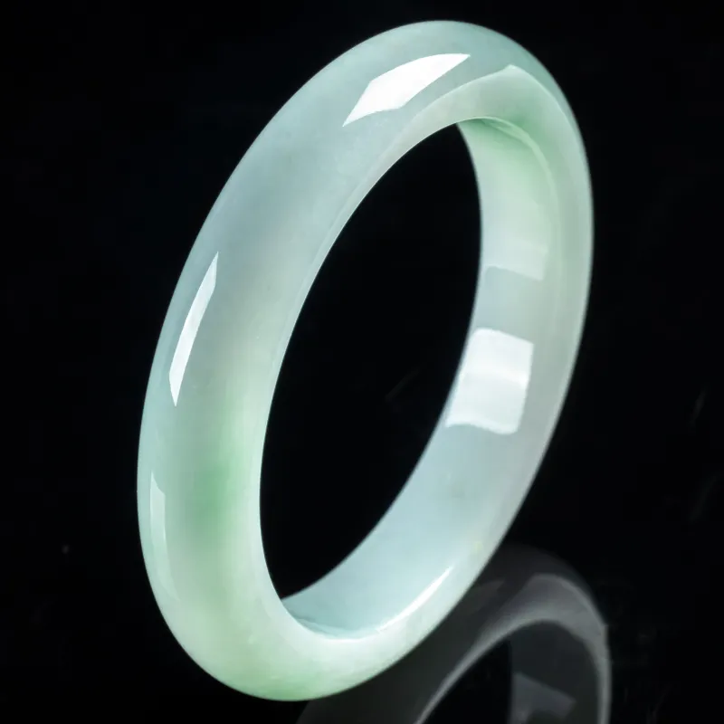 PUPAN Ice Glutinous Jadeite Bangles Women's-2