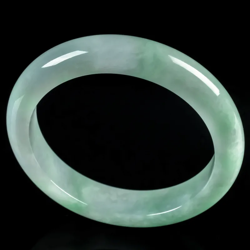PUPAN Ice Glutinous Jadeite Bangles Women's-3