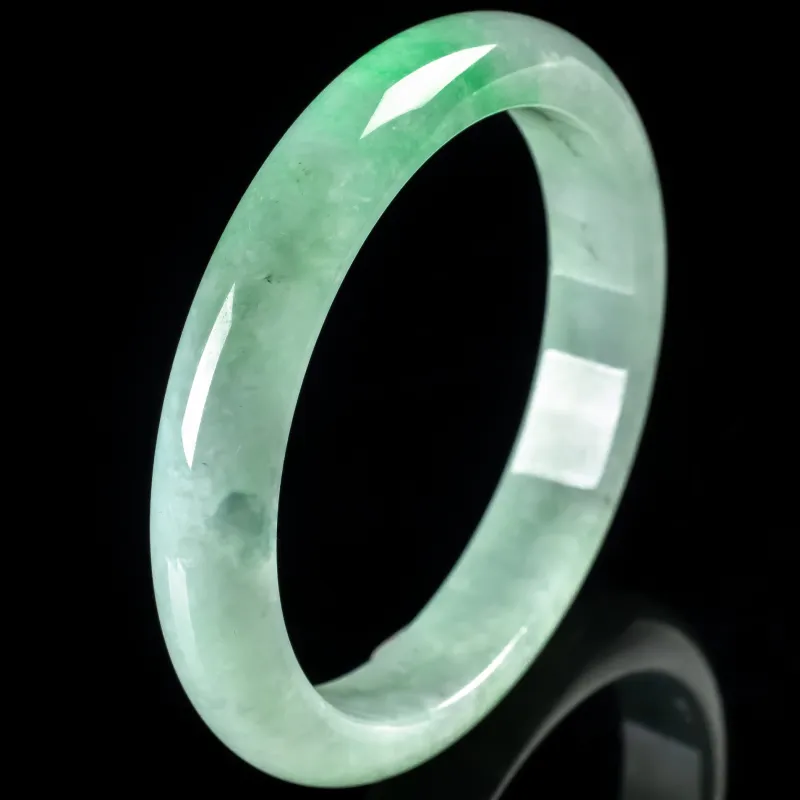 PUPAN Ice Glutinous Jadeite Bangles Women's-2