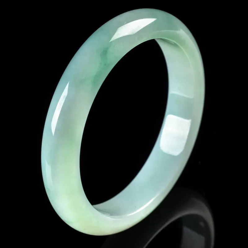 PUPAN Ice Glutinous Jadeite Bangles Women's-1