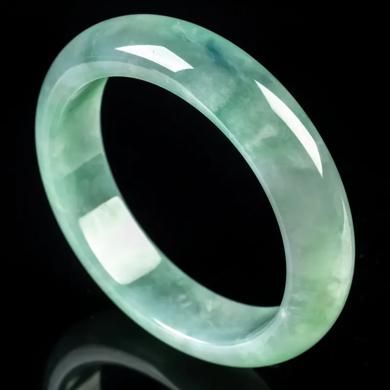 PUPAN Ice Glutinous Jadeite Bangles Women's-1