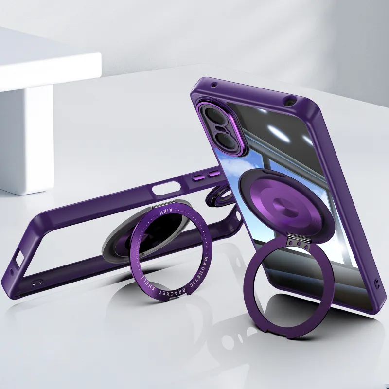 MOWEITU Magnetic 360 Stands Phone Cases Compatibility Sony Xperia 10 VI-23