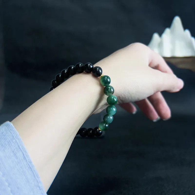 JUANLAN Ebony Wooden Bracelets Unisex-2