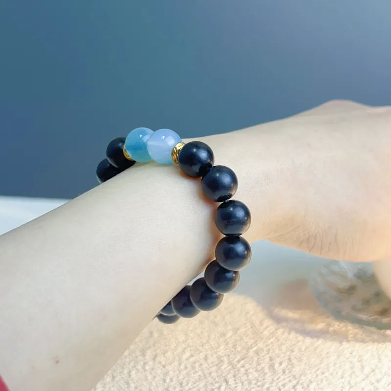 JUANLAN Ebony Wooden Bracelets Unisex-1