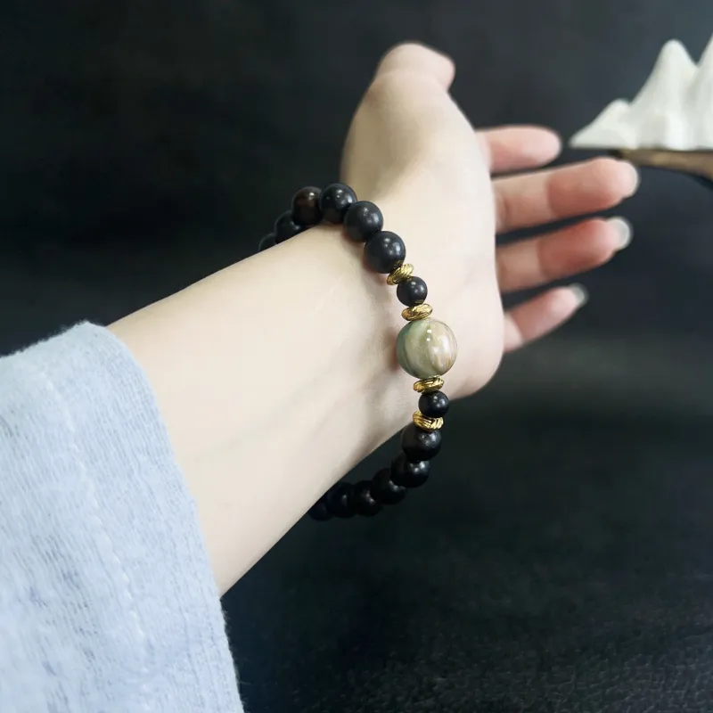 JUANLAN Ebony Wooden Bracelets Unisex-1