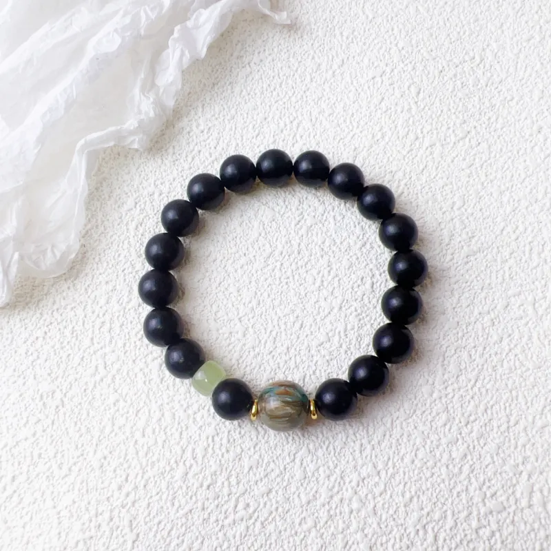 JUANLAN Ebony Wooden Bracelets Unisex-2