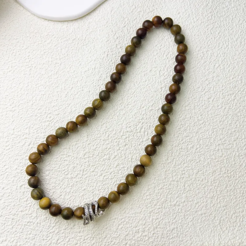 JUANLAN Green Sandalwood Bracelets Unisex-6